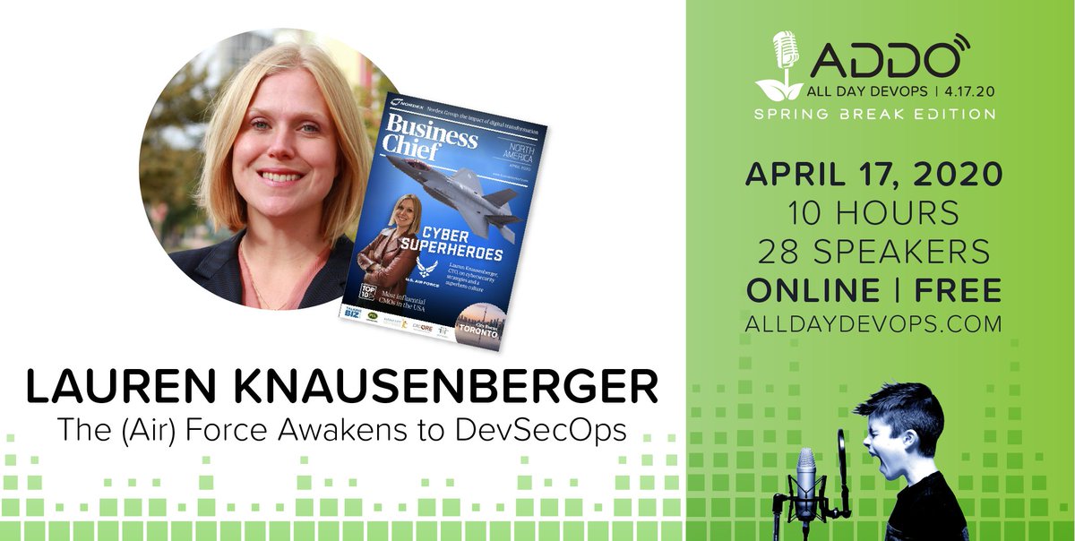 DevSecOpsDays's tweet image. alldaydevops.com/spring-break @LKnausenberger and @mattstratton LIVE IN FIVE Spring Break Edition #ADDO #devops #devsecops