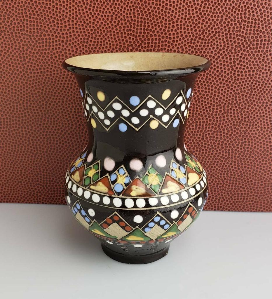 Excited to share the latest addition to my #etsy shop: Rare 1930s Hungarian Sgraffito Squeeze Bag Geometric Pottery Vase by László Bucsincsák of the Clay Industry Vocational School in Ungvár, 5'H #hungarianpottery #squeezebagpottery #sgraffito #geometric etsy.me/2XSIeVd