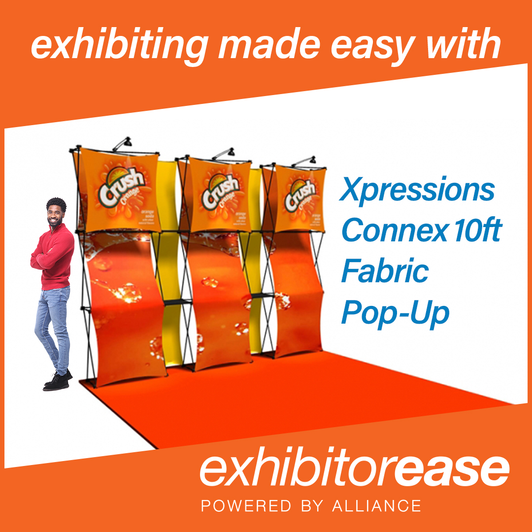 Add a new dimension to your next trade show!

Xpressions CONNEX transforms into an exciting modular display system, perfect for trade show or event environments. Custom frame and graphic combinations are too numerous to catalog! 
Check it out » bit.ly/3aIHjJV