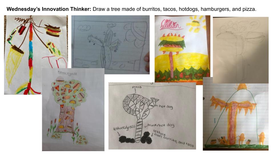 k6innovationlab's tweet photo. We had some great food trees and roller coaster plans for our Innovation Lab work on Wednesday! #csebisonathome https://t.co/t6YplgWr9w