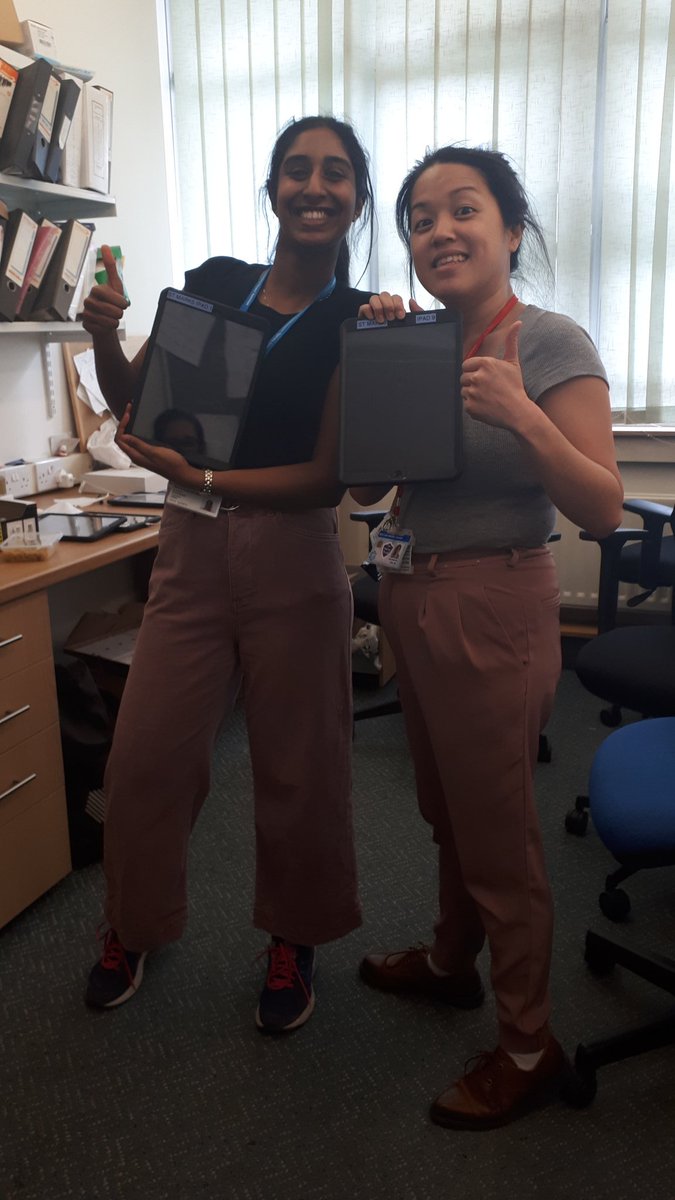 i_martin_'s tweet photo. @gctse and Rinder connecting  patients and relative ipads on the wards with #Atouchaway #stayconnectedlnwh @StMarksHospital @BowelsOfStMarks @LNWH_NHS https://t.co/oXozCoZEJz