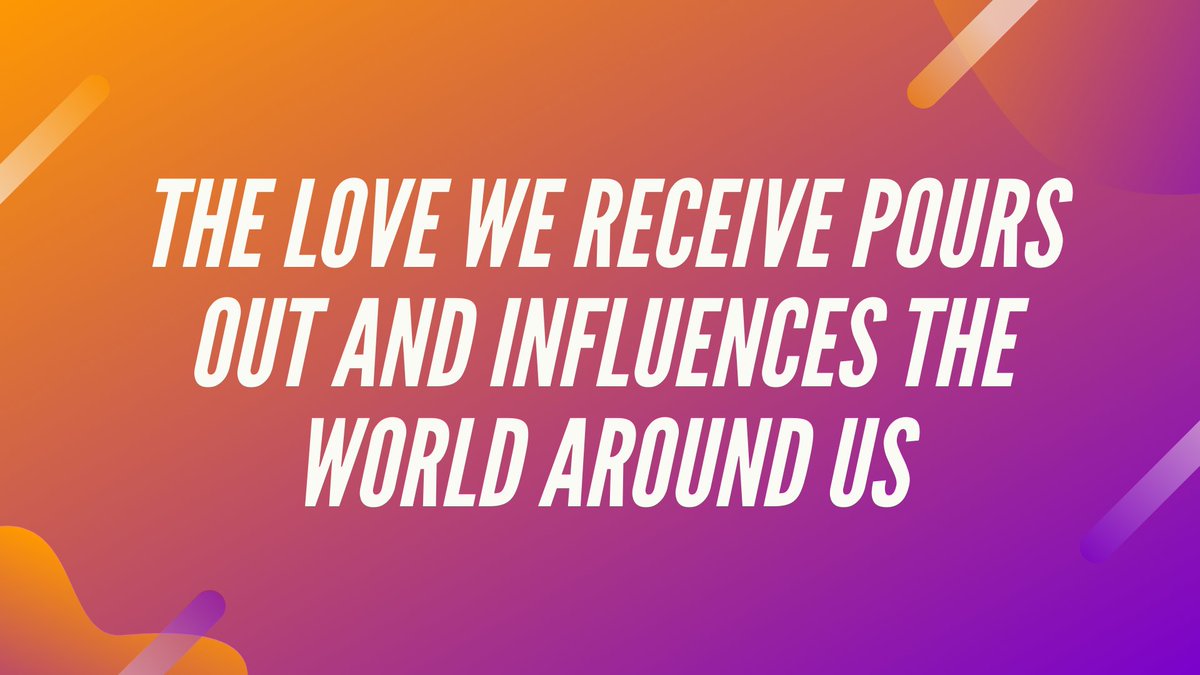 collideatsr's tweet photo. You are loved! Let the love of God overflow through your life and influence the world around you. 1 John 4:11-12 https://t.co/FnDBgmhoAI