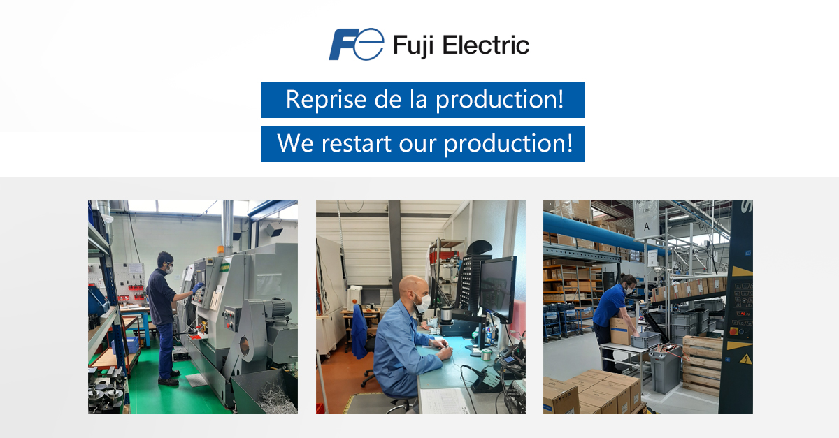 FujiElectricFR's tweet photo. Après la mise en place de nouvelles mesures garantissant la sécurité de nos équipes sur nos sites de production, nous sommes fière de vous annoncer la reprise de la fabrication et l’expédition de nos instruments ce mercredi 15 avril 2020 à 6h00. 

📌 Info https://t.co/IACAEah6H6 https://t.co/t7NBmUngHi
