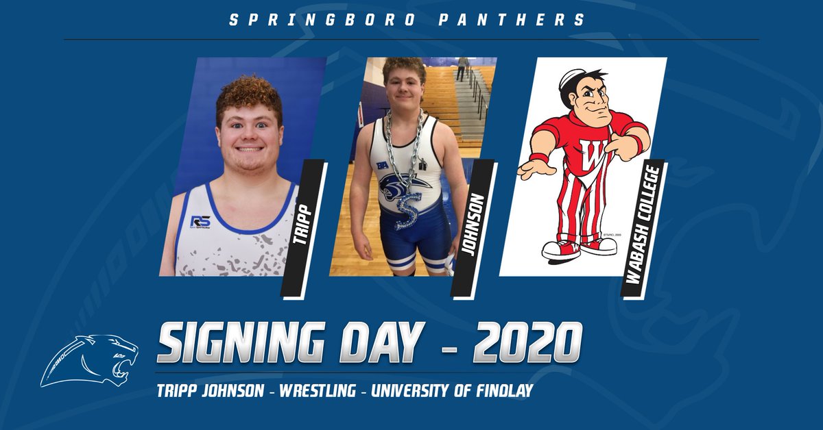 Tripp Johnson - Wrestling 

Tripp will be continuing his athletic career at Wabash College.

Congratulations Tripp!! 

#GoPanthers