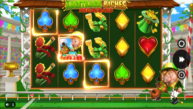 Racetrack Riches Megaboard is new from iSoftBet and features a track to race around for the chance to trigger various rewards.
#iSoftBet  #slots #casino