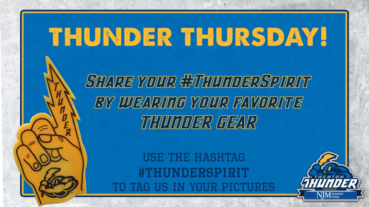 TrentonThunder's tweet photo. We've got spirit, yes we do, we've got spirit, how bout you?!
Show us your #ThunderSpirit today!!! https://t.co/Y6N4FXZP3v