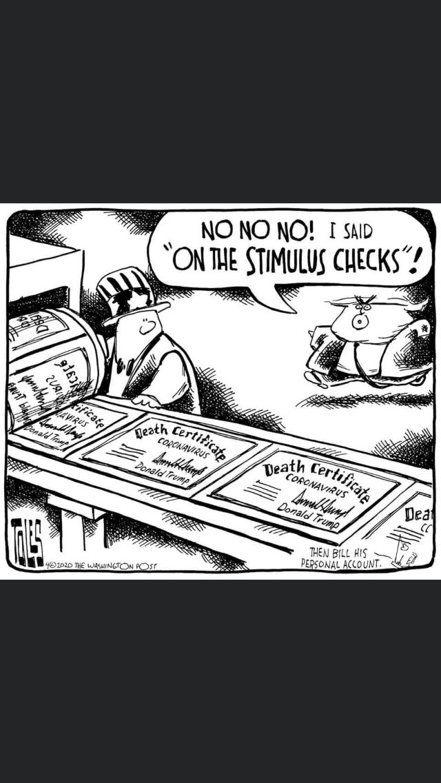 ZonkerDA's tweet photo. Trump putting his name of these would be more appropriate.
#TrumpCheck #TrumpChecks https://t.co/04WpmgdEJF