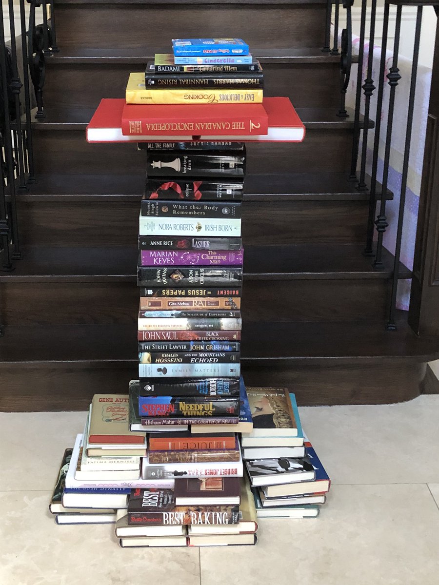 jrezvani's tweet photo. Great teamwork from my 7&9 year olds in building #mycntower . Now, who’s volunteering to put them all back on the shelves? @cntower #siblings #covidisolation #kidbuilders #booksareessential https://t.co/gYTZ5DEgcL