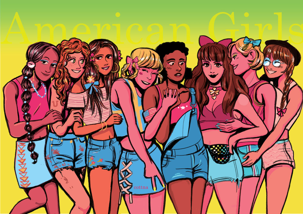 American Girl Doll Print Shop Ht Hannahのイラスト