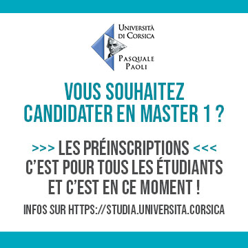 UnivCorse's tweet photo. Derniers jours pour candidater en Master 1 à l'EME-IAE de Corse ! Toutes les infos sur cette page : https://t.co/JOCXCV67pr

Pour les M1 des autres composantes pédagogiques de #UnivCorsica, rendez-vous à partir du 27 avril... https://t.co/1Ml6cbUkLK