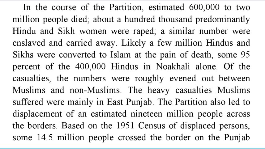 33/n MA Khan states that approx 95% of Hindus were forcibly converted into Islam. (He also states that approx 100,000 Hindu & Sikh women were raped & similar number enslaved in Partition Riots).Source: Islamic Jihad: A Legacy of Forced Conversion, Imperialism, and Slavery