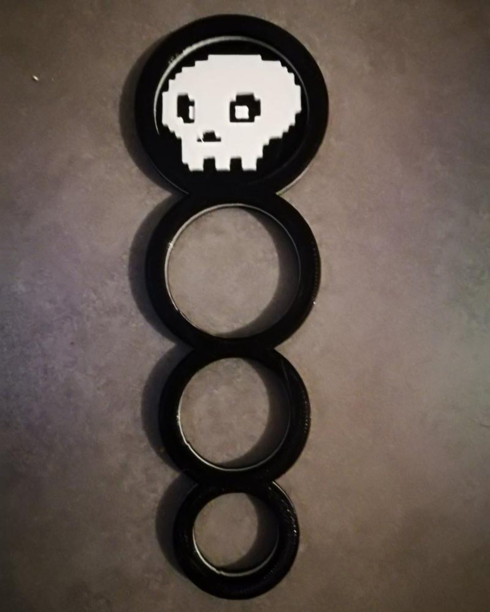 Easy3D2's tweet photo. Doseur à Spaghettis Crypt of the Necrodancer
Matière : PLA Noir / Blanc @emotiontech
Imprimante : @pangea3d
#3dprinting #Impression3D #Easy3D #PLA #Noir #EmotionTech #Necrodancer #Doseur #Spaghettis #CotN https://t.co/mqIakKKsWv