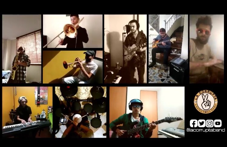 No podemos dejar de hacer música, por eso les traemos la segunda entrega de Video/Cuarentena. Disponible a partir de las 8:00 pm por nuestro canal de YouTube e InstagramTV #LaCorrupta #LaBandaMasCo 🤞🏼