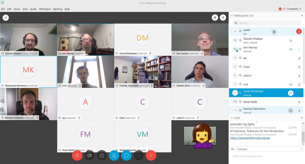 AmyKowaiNi's tweet photo. I enjoyed my first online meeting (IoT Capstone Project , the last part of the IoT Micromaster program)
Discussions and sharing ideas
Very Inspiring & it was good meeting the team π
#EDx #Micromaster #IoT6xCapstone #CurtinUniversity #excited #GoProfessional #Teamwork https://t.co/BQMOtfmb2K