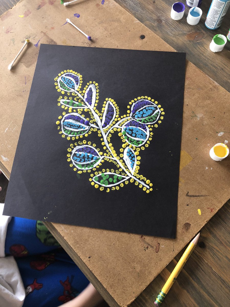 mrsmchughTJ's tweet photo. Online art class when your dad’s an art teacher. How fun!!! @AdamGebhardt #weRtj https://t.co/ytvjBEgmnM