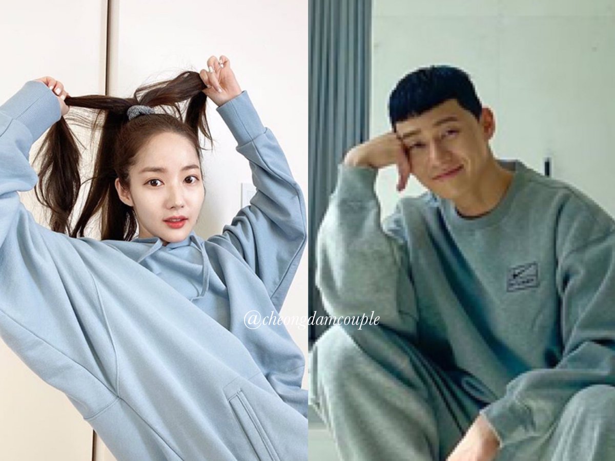 Forever Young #Parkparkcouple 💙 👩❤️👨 อายุทำอะไรคู่นี้ไม่ได้เลยจ้า!!😜 ช่วง Social distancing ก็จะนั่งถ่ายรูปอยู่บ้านวนไปคะ!
#cheongdam_couple
#ItaewonClass
#whentheweatherisfine
#IllFindYouOnABeautifulDay
#2ParkCouple
#whatswrongwithsecretarykim
#ParkMinYoung #ParkSeoJoon https://t.co/nRDUXCmTTZ