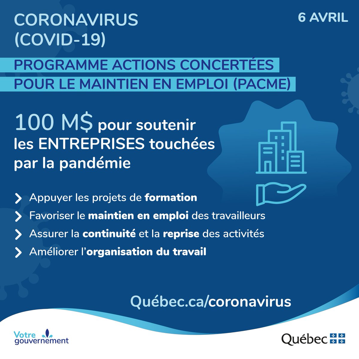 Les activités de formation des employés seront subventionnées jusqu'au 30 septembre 2020 grâce au PACME du gouvernement du Québec. Avec ses 14 champs d'expertise, le CLL saura créer une formation sur mesure pour vos employés!bitly.com/3clGQyj