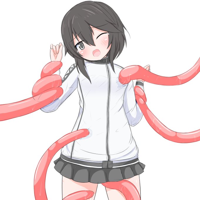 絵308号「速吸さん」
お題箱「触手に服を着たまま色んな所から吸われる艦これの速吸」 