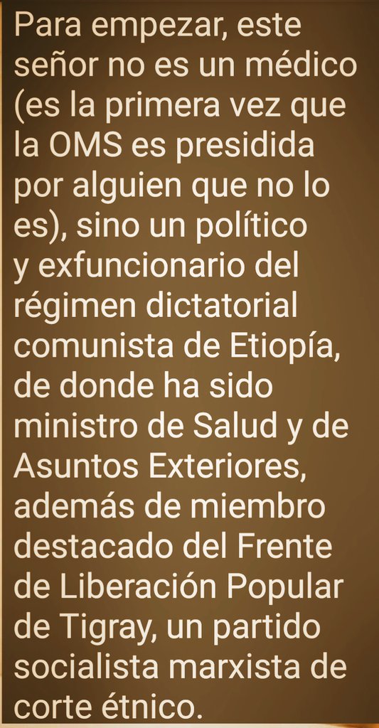 poehlerprensa's tweet image. Mi investigación Periodística del por qué el Presidente Trump retira aportes a OMS, me lleva a investigar quien es el Presidente d  ese organismo,#orror un criminal Marxista de nombre TEDROS ADHANOM de Etiopía (este trabajo fui ayudado por un destacado médico,reservo su identidad