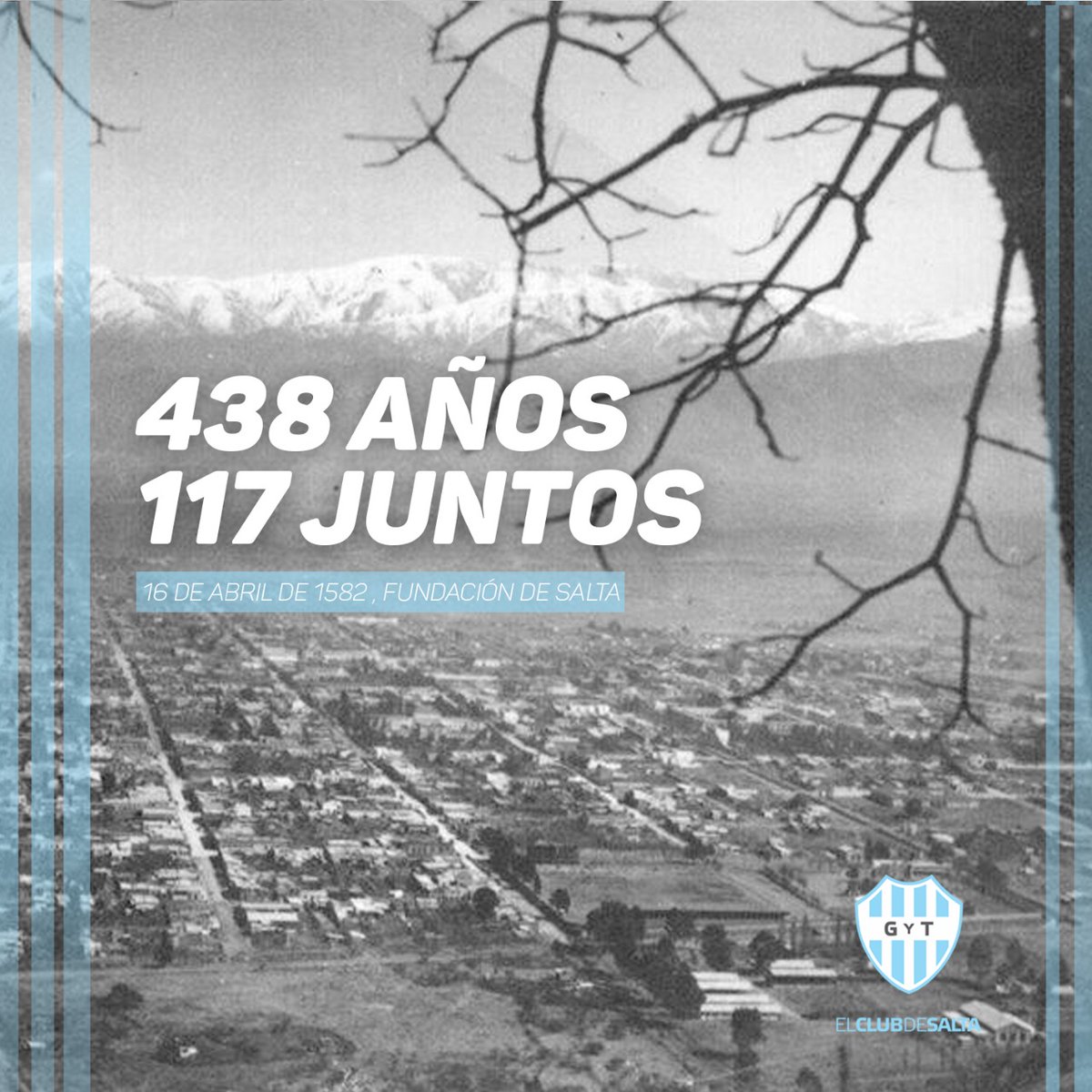 gytoficial's tweet photo. #FelizAniversarioSalta 438 años, 117 juntos

#ElClubDeSalta #GimnasiayTiro #SaltaLaLinda https://t.co/iRjt91Mj3T