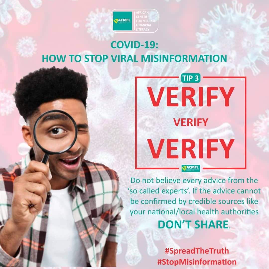 theacmfl's tweet photo. Be mindful of  misinformation, remember to follow the measures to prevent the spread of COVID-19.
Wash your hands with soap under running  water
Avoid touching of face
Sanitize 
Practice social distancing.Let all stop the spread.
#stopmisinformation 
#spreadthetruth https://t.co/Huj6GVXM4y