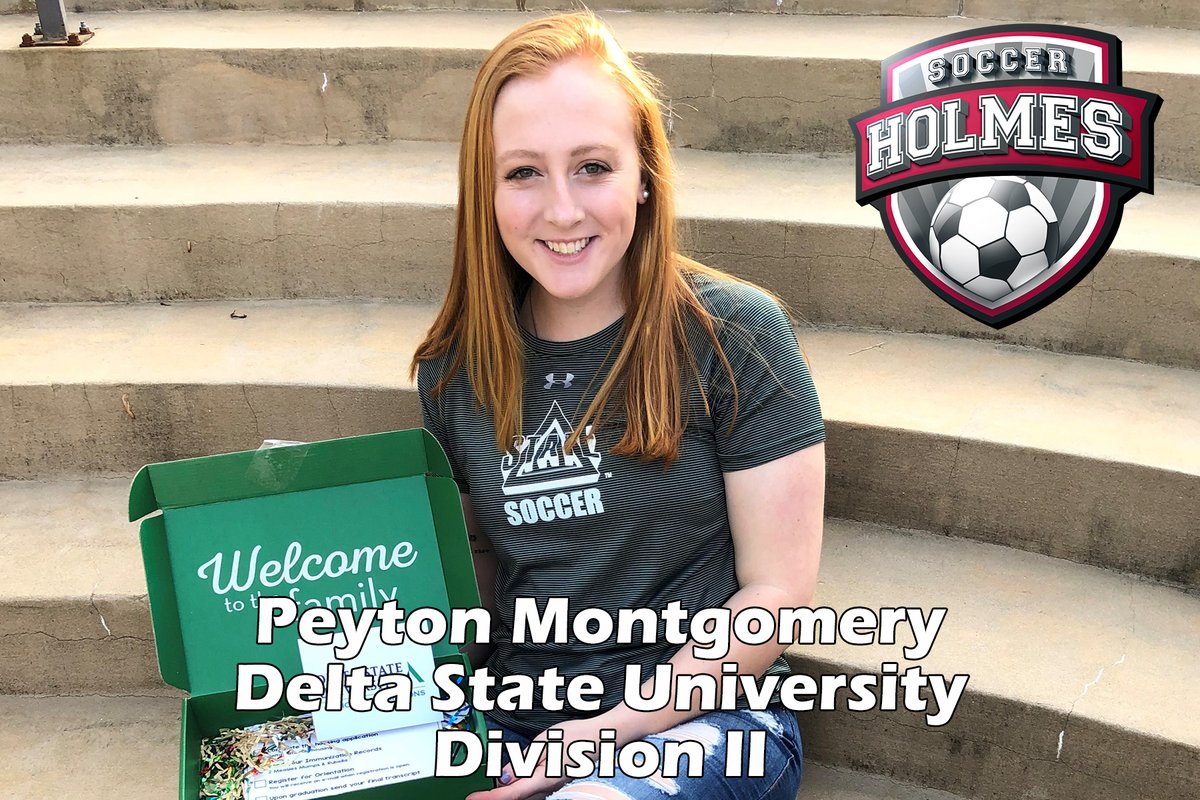 holmesathletics's tweet photo. WSOCCER: Congratulations to Peyton Montgomery on signing with Delta State University! @NJCAA_Soccer https://t.co/gzhJVYsvd2