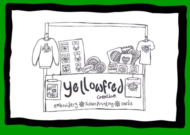We love Yellowfred Creative! 
Such gorgeous embroidered and screen printed homewares, clothes and jewellery. 
Treat yourself at our virtual market via stallmcr.com/virtualstall
