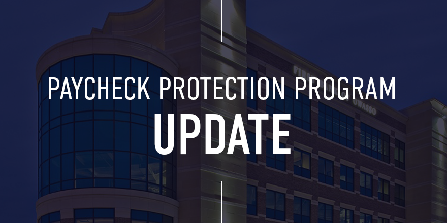 FirstBankOwasso's tweet photo. As of this morning, @SBAgov has closed their portal and is not receiving new #PaycheckProtectionProgram loan requests at this time. However, we will continue accepting and verifying applications and will process them if additional funds are authorized. https://t.co/inq6BBRuiu
