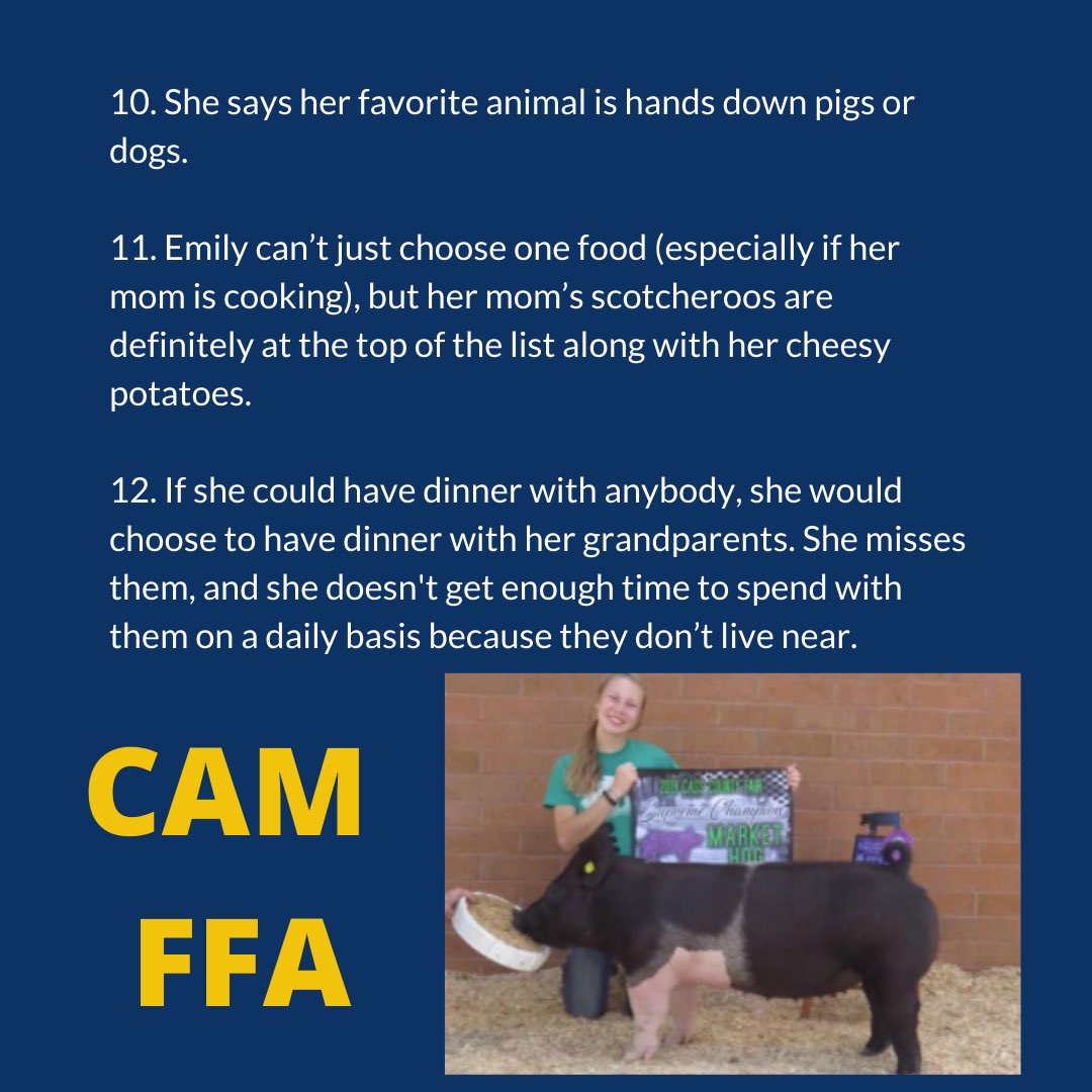 We’re back again with the second half of our new officer team! Get to know Emily Plagman, who is serving as our 2020-2021 chapter treasurer.