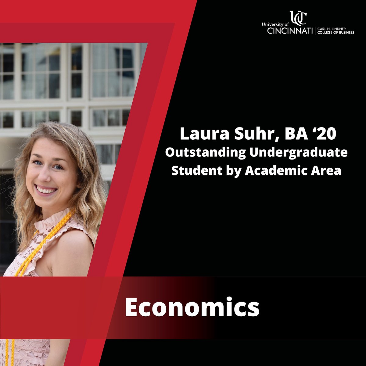 The 👏 continues today for our college’s outstanding students by academic area for the 2019-20 school year:
1️⃣ ACCT – Daniela Murcia, BBA ’20
2️⃣ BANA – Paul Kellar, BBA ’20 (<a href="/paul_kellar11/">Paul Kellar</a>)
3️⃣ BUS. ECON – Abdou Ndao, BBA ’20 (<a href="/Abdizzel1/">Abdizzel</a>) 
4️⃣ ECON – Laura Suhr, BA ’20