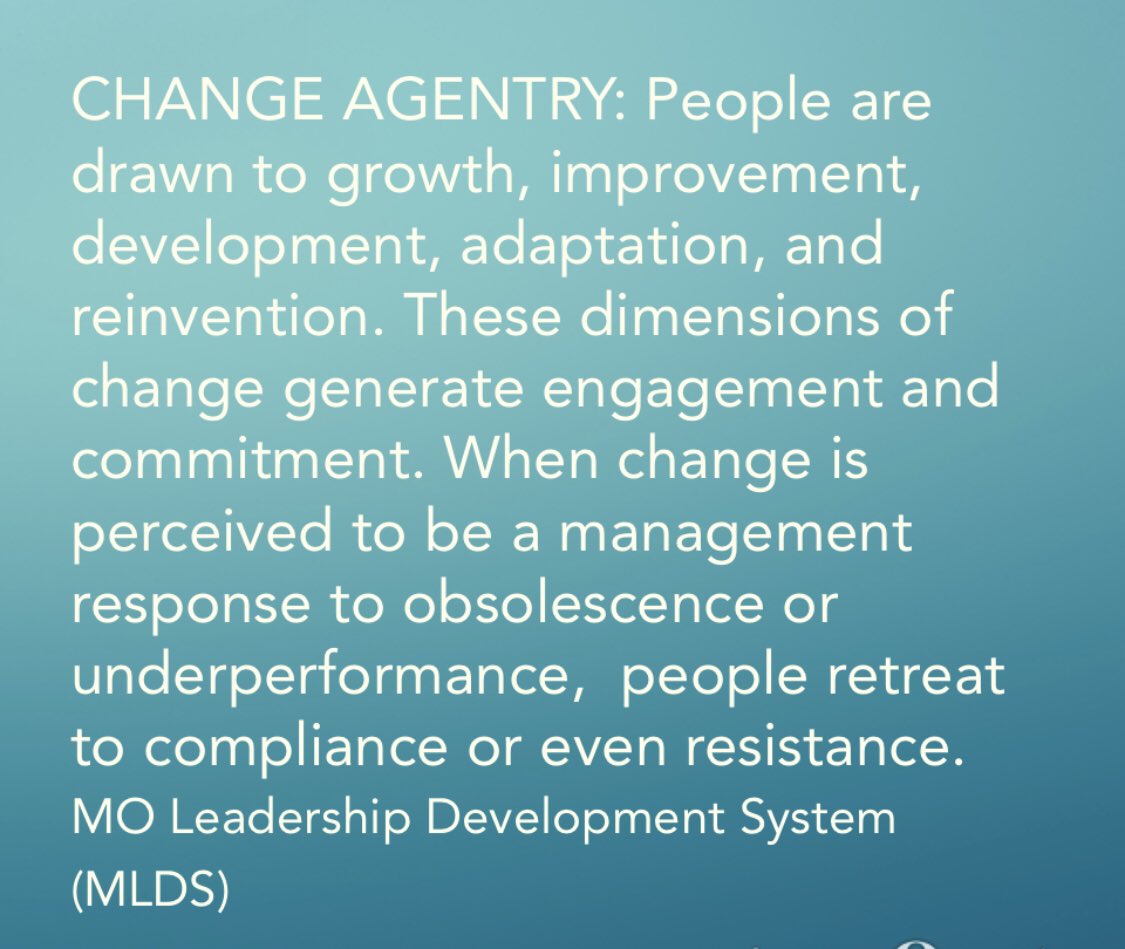 RLGMike's tweet photo. Reading from Missouri’s Leadership Development Guide (MLDS) this morning... this resonated with me. https://t.co/FE79pvYrTt