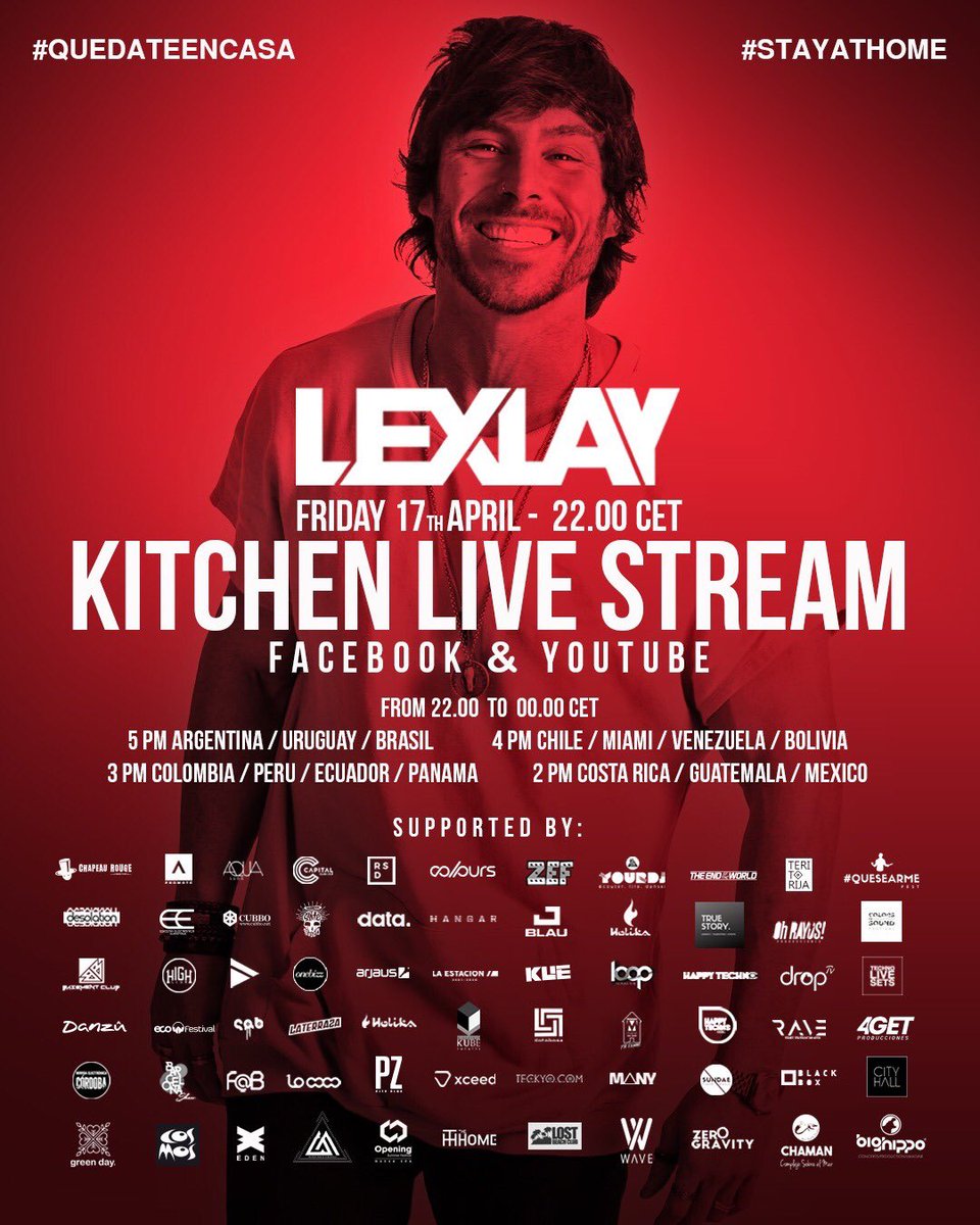 4GETProds's tweet photo. Maรฑana 17hs por nuestra fanpage nos sumamos al live streaming de nuestro amigo Lexlay desde su cocina ๐๐ป https://t.co/eI1FBfPrTZ
#4getproducciones #quedateencasa #livestreaming #lexlay https://t.co/bn24RAC0hz