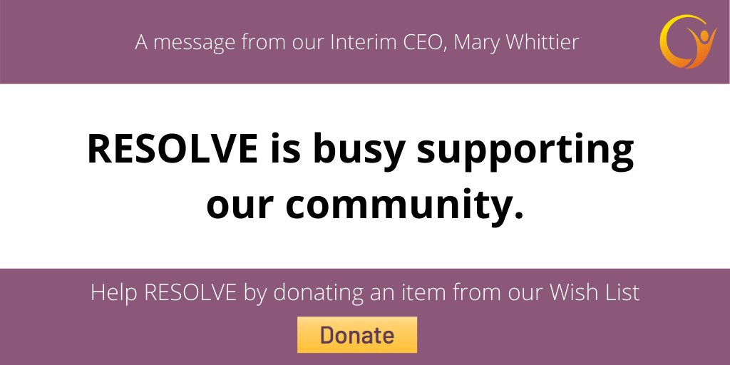 We are anticipating a significant increase and demand for our therapeutic services during #covid19. THANK YOU to everyone over the past few days who has responded to our call for donations! 

Please continue to uplift!
bit.ly/donate2RESOLVE
bit.ly/wishlist4RESOL…