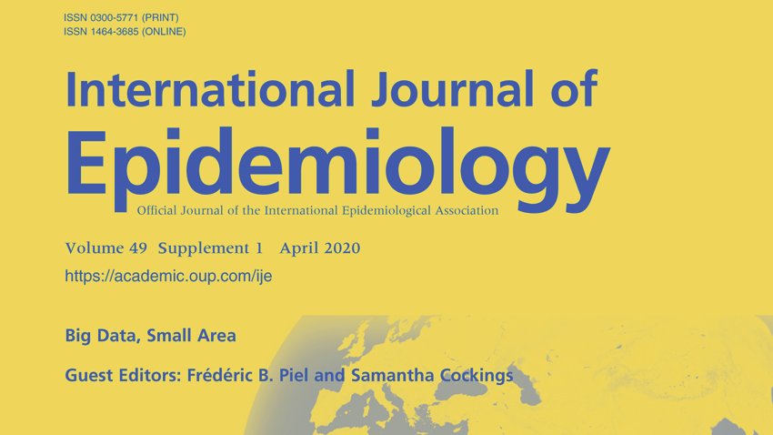 FredPiel's tweet photo. Using #epidemiology and #smallarea studies for #NCDs? Our "Big Data, Small Area" supplement now released in @IJEeditorial should be of interest. @ImperialSPH @CentreEnvHealth https://t.co/sJYOy2LoFl https://t.co/8Yr2auWhdB