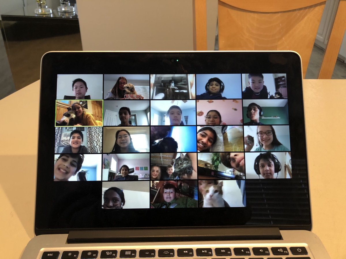 Today before we ended the class Zoom meeting, we shared a pet we have or would like to have in the future! We really enjoy seeing each other! #inspire96