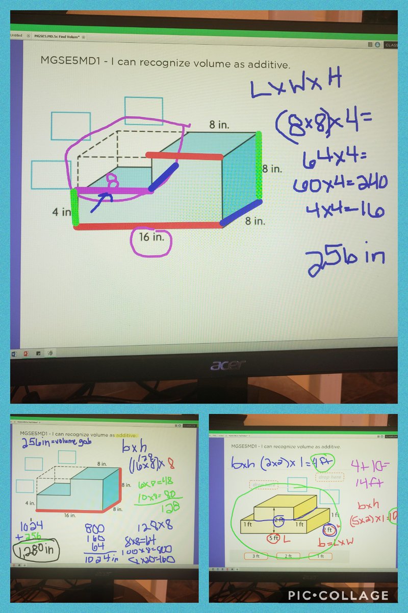 stacyrsalter's tweet image. Thank you for joining us today ladies @KatieBreedlove @kokomo41 in our lesson Number Talks and lesson on MGSE5MD1, as we review how volume is additive. @Math_HCS #RemoteLearninginHenry