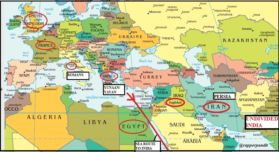 9/n But Let's Revisit the WORLD GEOGRAPHY -PERSIA, ROME, UK, EGYPT, GREEK, Before Going to Next Tweet in the THREAD.Check the Illustration below-