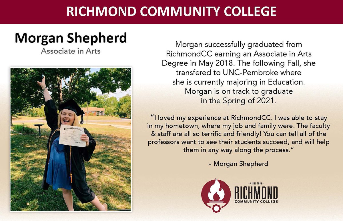 RichmondCCedu's tweet image. "You can tell all of the professors want to see their students succeed, and will help them in any way along the process." #RichmondCC #StudentSuccess #AssociateInArts #CommunityCollege #Education richmondcc.edu/academics/prog…