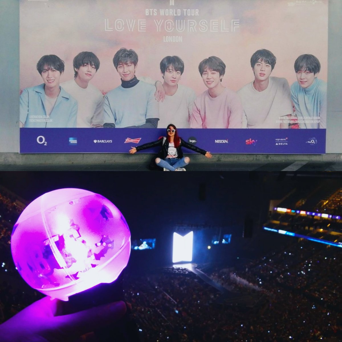 whodatB_2's tweet photo. • 181010  🇬🇧  190601 • 

~Two of the BEST days of my life.
Thank you @BTS_twt for making me incredibly happy, love you 3000💜👑

#BTSxO2 
#BTSxWembley
#BTSinLondon https://t.co/muAOIhepdZ