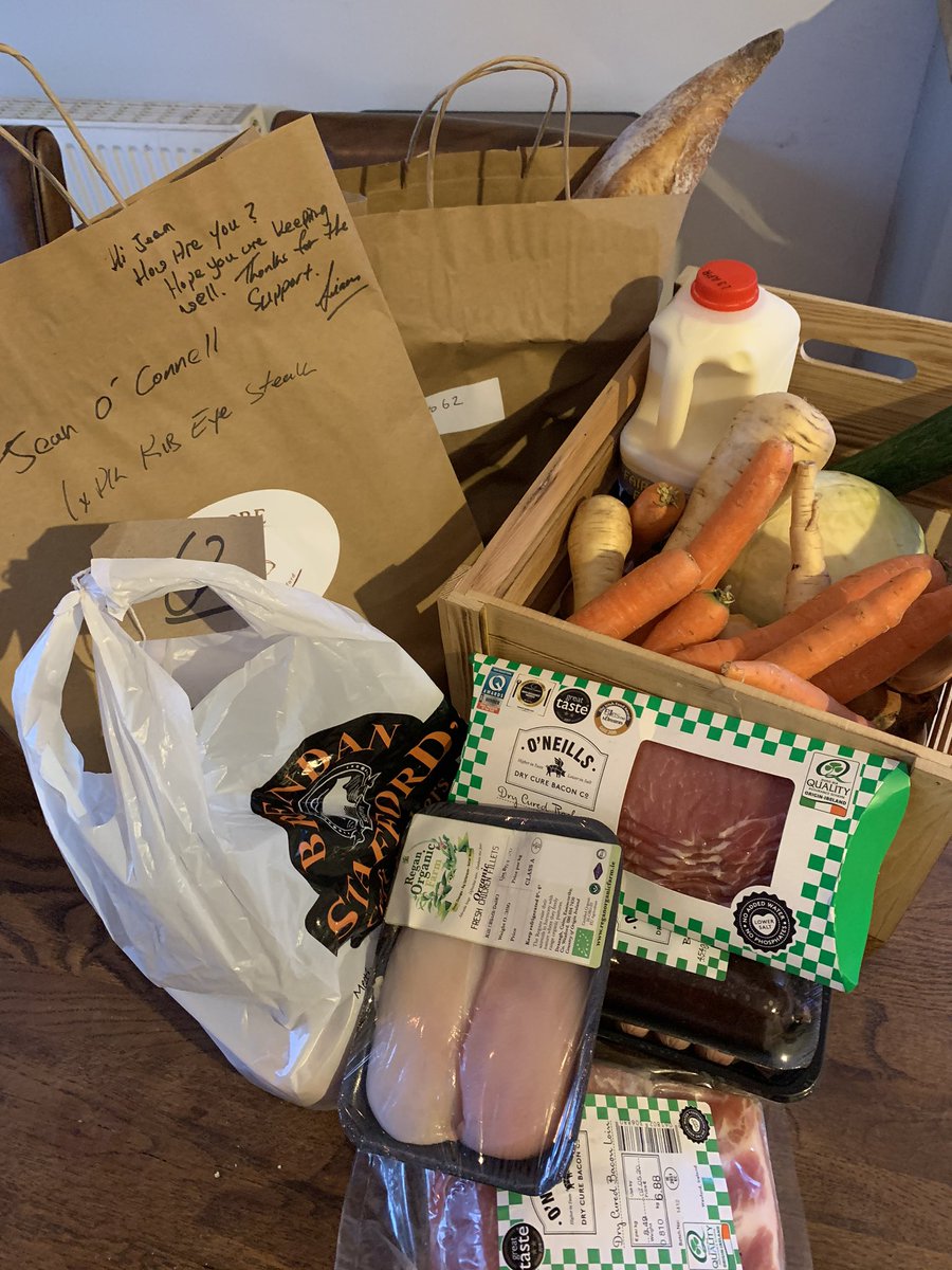 JeanOConnellKY's tweet photo. When did I start to get so excited to collect weekly shopping? @NeighbourFoodIE Literally from the min I woke up this morning, pic from last wk 2.5 hours to go..๐ #weeklyouting #thursdayvibes #contactless #supportyourlocal #shoplocal @TasteWexford_ #wexford #StaySafe #organic https://t.co/qTbS1LP8M8