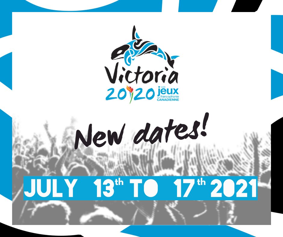 fjcf_ca's tweet photo. La @FJCF_Canada et le Comité d’organisation de la 8e édition des @JeuxFC annoncent que les Jeux de la francophonie canadienne de Victoria auront lieu du 13 au 17 juillet 2021.
Pour plus d'informations, cliquez ici 👇
https://t.co/L3uyOXuZD6
#JeuxFC2020 #JeuxFC2021 https://t.co/y2kXicmMTn