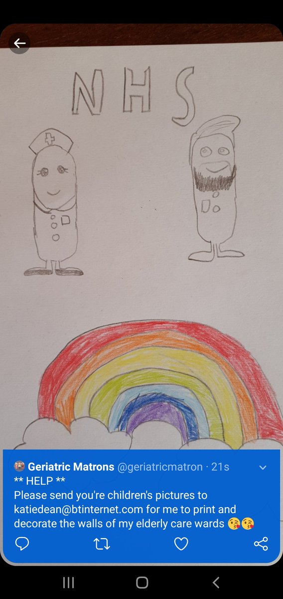 ** HELP **
Please send me your children's pictures so I can decorate the walls of my elderly care wards to brighten the days of both patients and staff. katiedean@btinternet.com