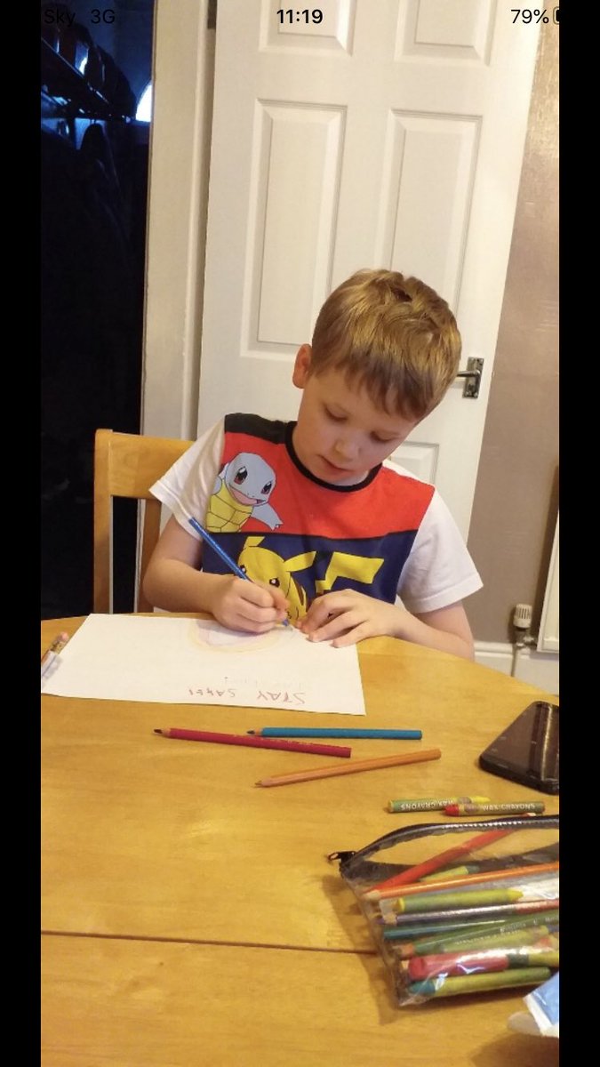 AHPA_Year5's tweet photo. I’ve been overwhelmed with photos of children working hard at home. Great to see so many getting right back into it after your Easter break. 
Here’s one child working hard at home https://t.co/4bQWJS7tfo