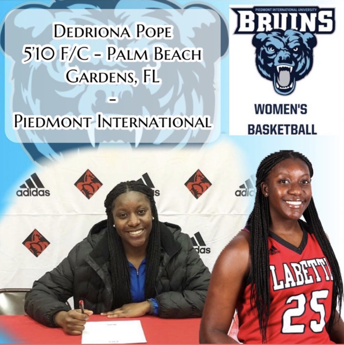 Congrats <a href="/DedrionaPope1/">Dedriona “Coco” Pope</a> #gardensalum @piuladybruins <a href="/xocoachtee/">xoCoachToccara</a>