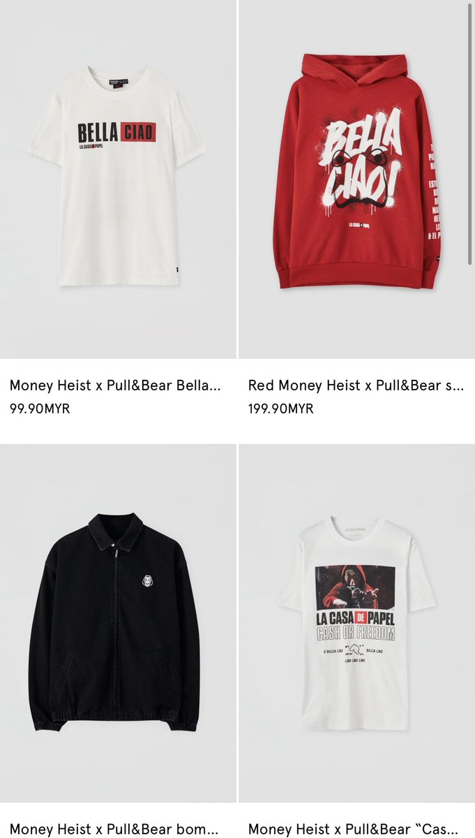 Pull & Bear launched their Money Heist collection.

I’m weak .