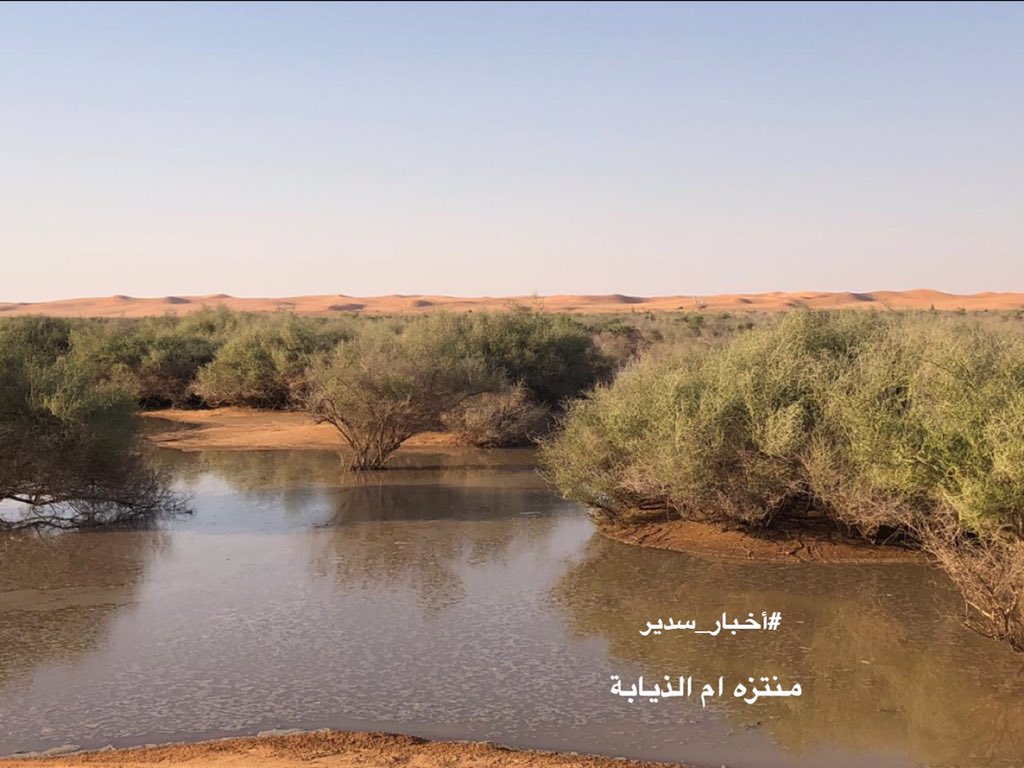 #أخبار_سدير :
روعة وجمال منتزه ام الذيابة البري شمال #سدير بالقرب من مركز #ام_الجماجم .
*صور جديدة للفيضة ظهر اليوم الخميس بعد هطول الأمطار اليومين الماضية .