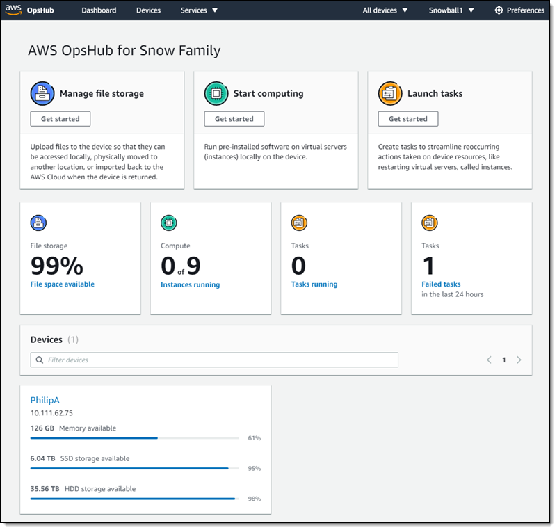 jeffbarr's tweet image. #AWS Snowball Edge Update – Faster Hardware, OpsHub GUI, IAM, and AWS Systems Manager - aws.amazon.com/blogs/aws/aws-…