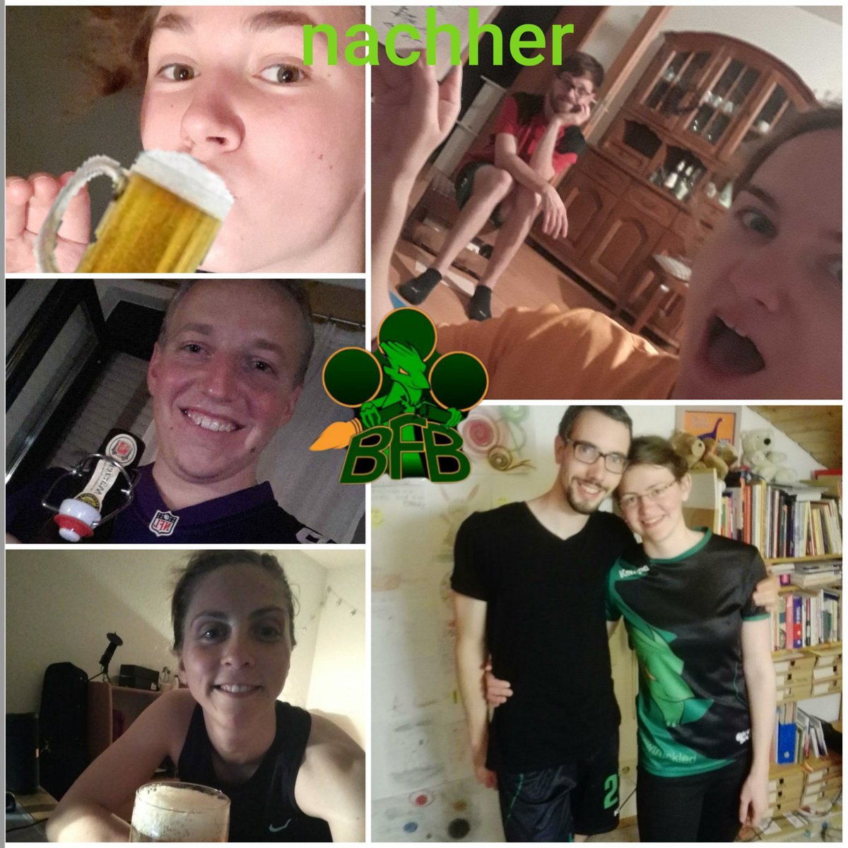 Harry Potter - Workout!
Und nein, wir haben nicht nur Bier getrunken! 😁
Ein paar Übungen haben wir auch gemacht.
Zumindest so viele, dass einige ziemlich Muskelkater haben!
Wir halten uns fit und freuen uns schon, wenn wir wieder Quidditch spielen können 🌱💚
#quidditch