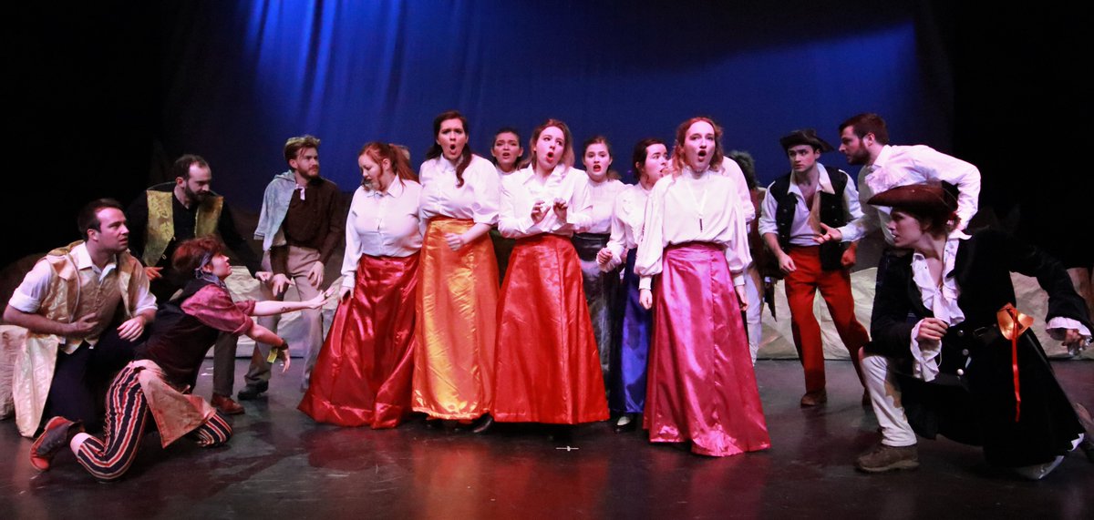 DrJonLo's tweet photo. Here's a post reminding us of happier times. Here are some show photos from the beginning of March of @KingsGnS Pirates of Penzance that I had the pleasure of photographing. 

#KCLGandS #theatre #pirates #gilbertandsullivan https://t.co/OeoXmfedoo