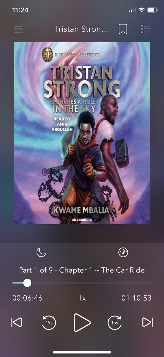 OwensIntLibrary's tweet photo. It’s #ReadingFunDay for @AliefISD #VirtualSpiritWeek and I just started listening to Tristan Strong punches a hole in the sky by @KSekouM . @houstonlibrary has many great #ebooks and #audiobooks you can still check out while their buildings are closed. @OwensIntLibrary https://t.co/oAOQKqoUMO